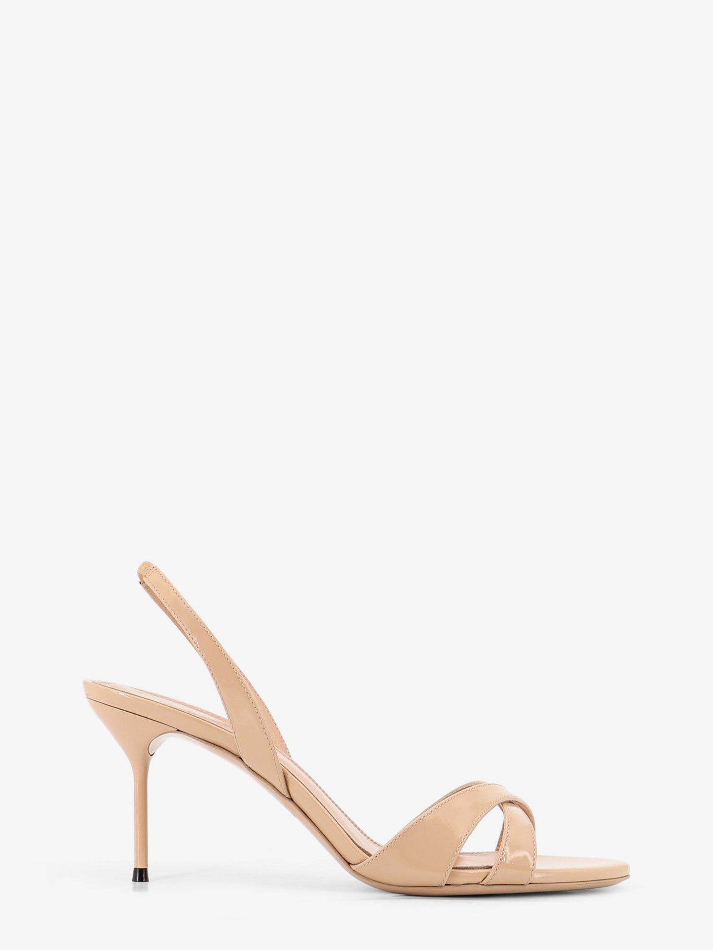 Sandals Lidia Beige Patent Leather