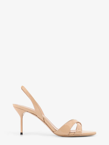 Sandals Lidia Beige Patent Leather