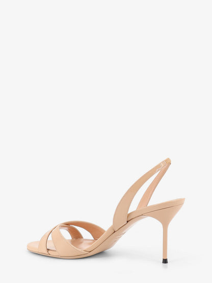 Sandals Lidia Beige Patent Leather