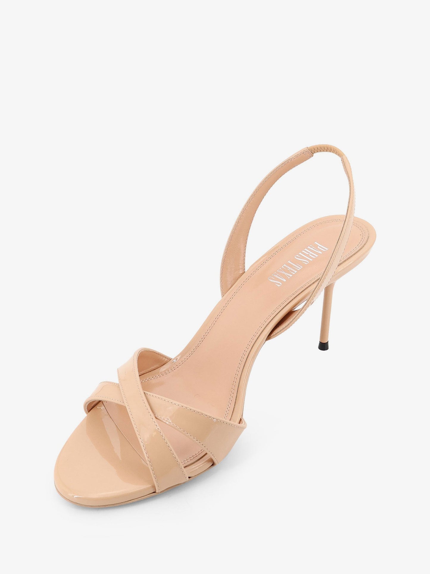 Sandals Lidia Beige Patent Leather