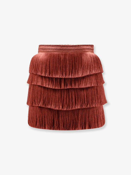 Fringe Mini Skirt