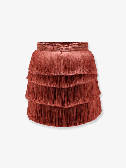 Fringe Mini Skirt