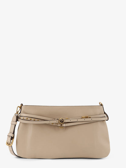 Leather Belt Bag Beige