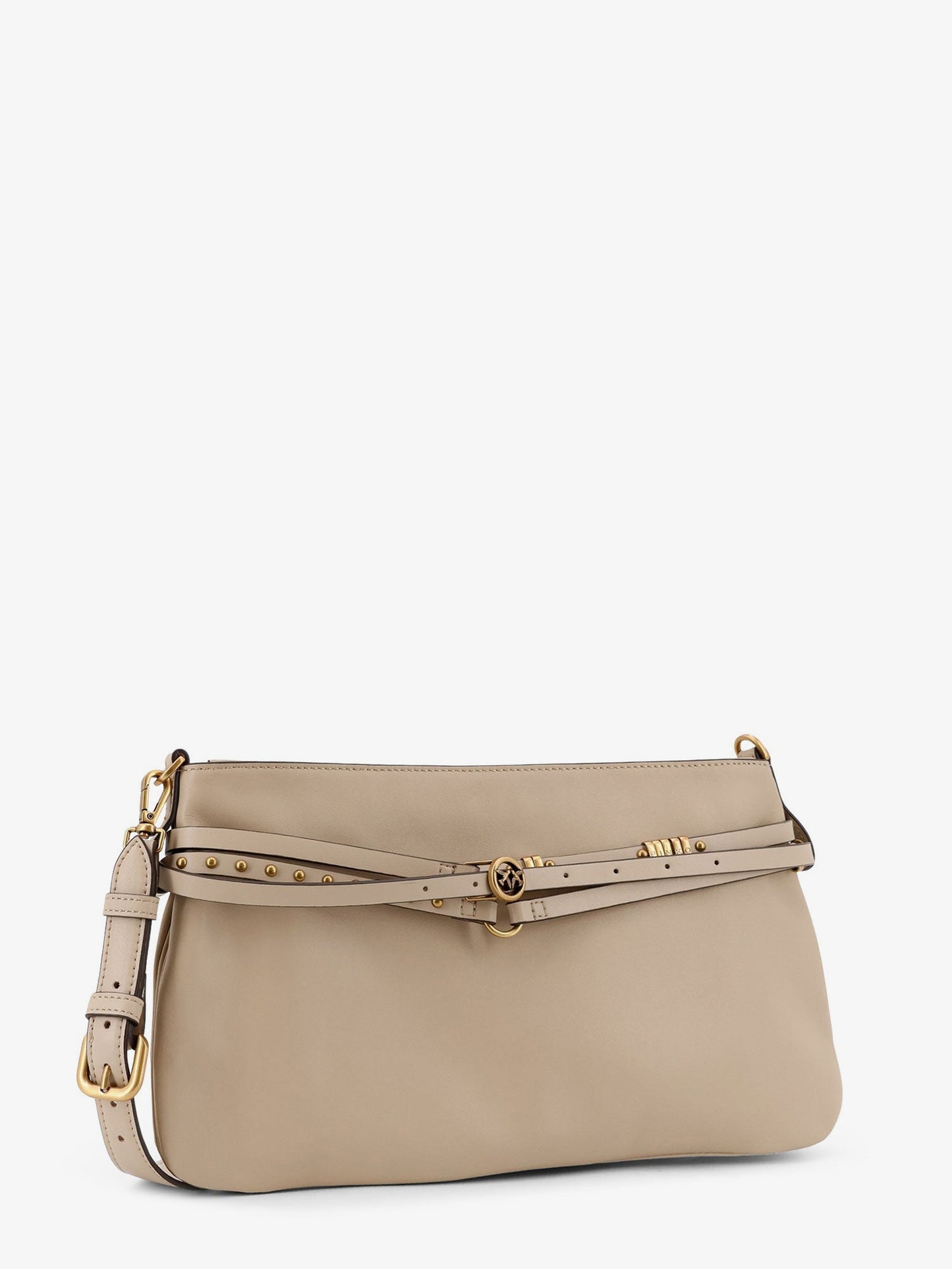 Leather Belt Bag Beige