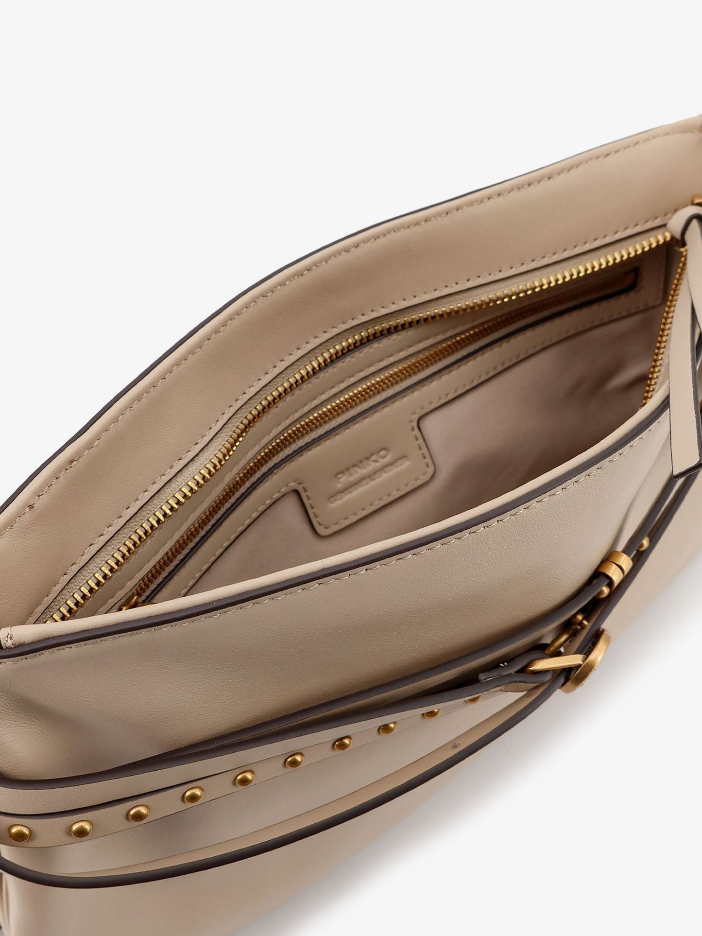 Leather Belt Bag Beige