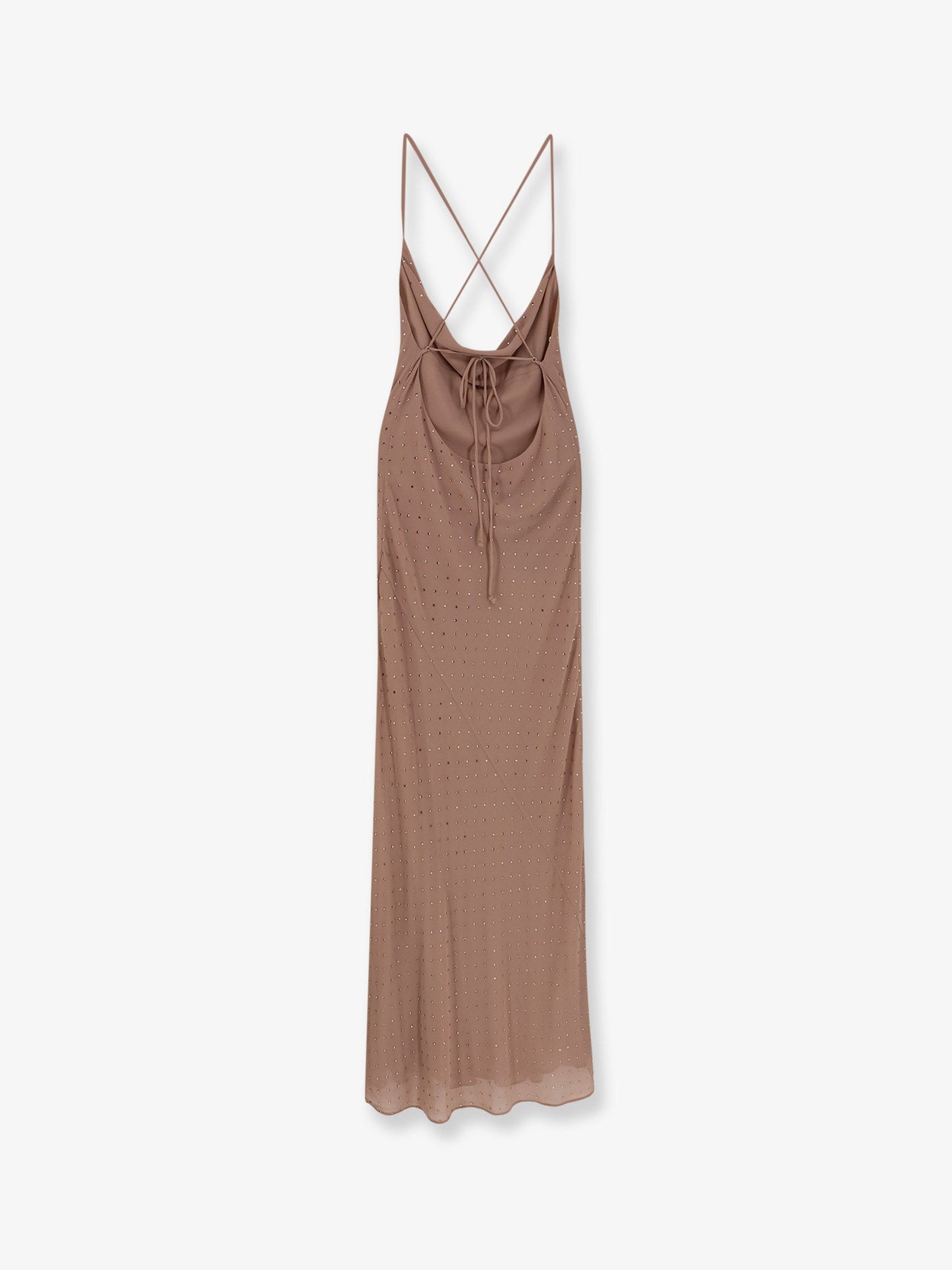 Farro Long Dress With Rhinestones