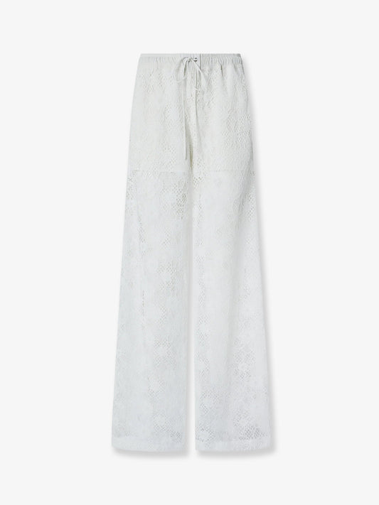 Lace Trousers With Drawstring