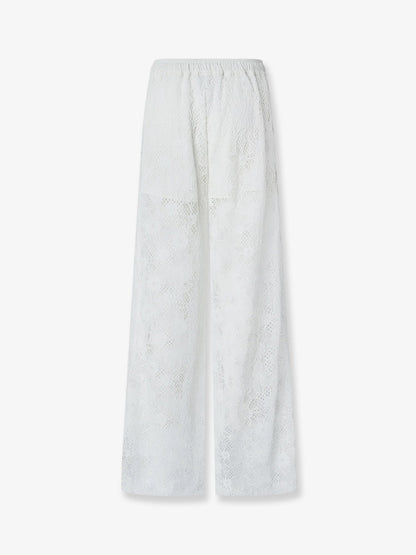 Lace Trousers With Drawstring