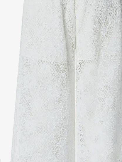 Lace Trousers With Drawstring