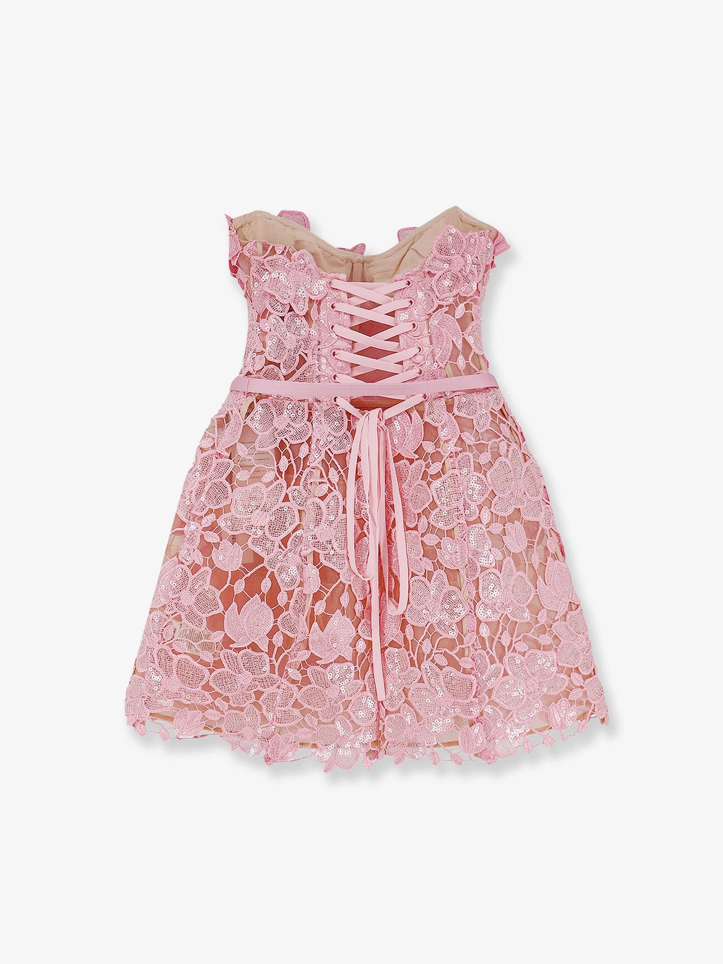 Mini Dress With Satin Belt