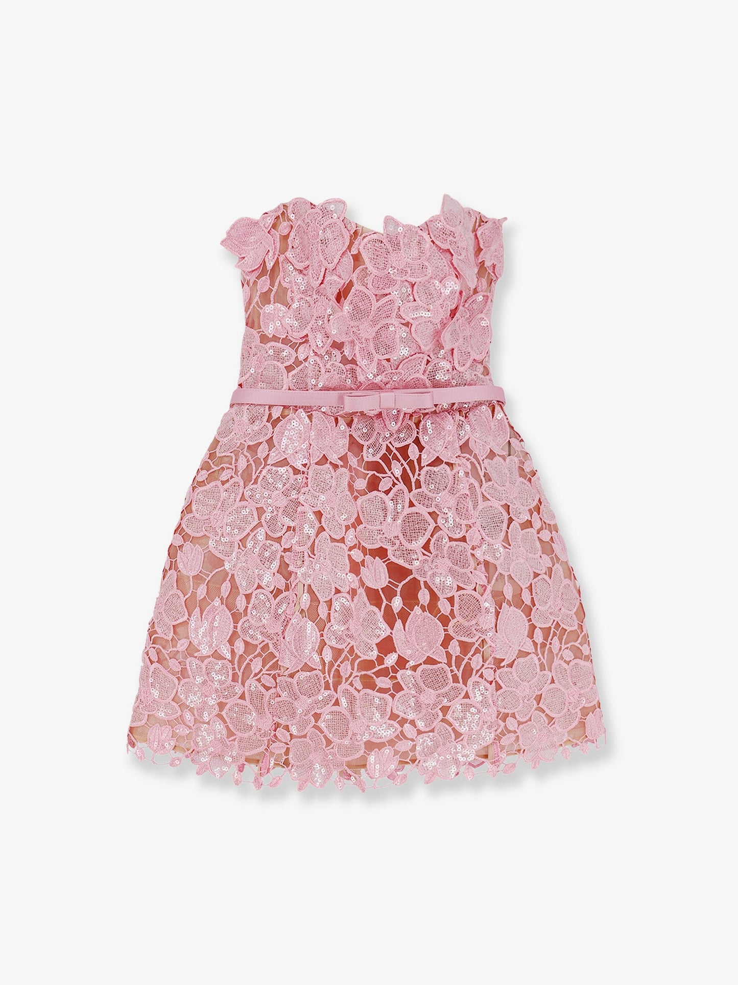 Mini Dress With Satin Belt