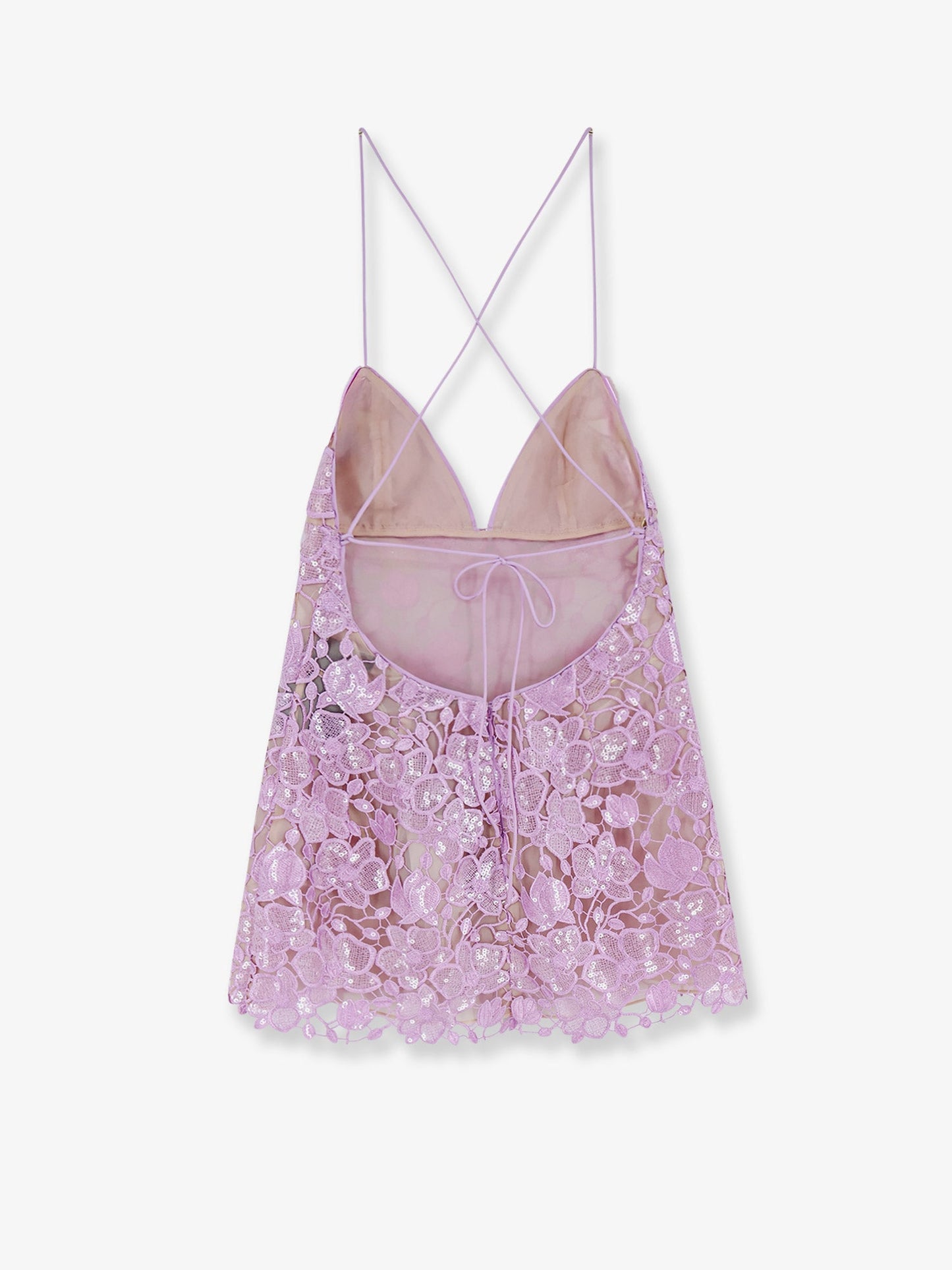 Short Dress Sequin Detail Pink