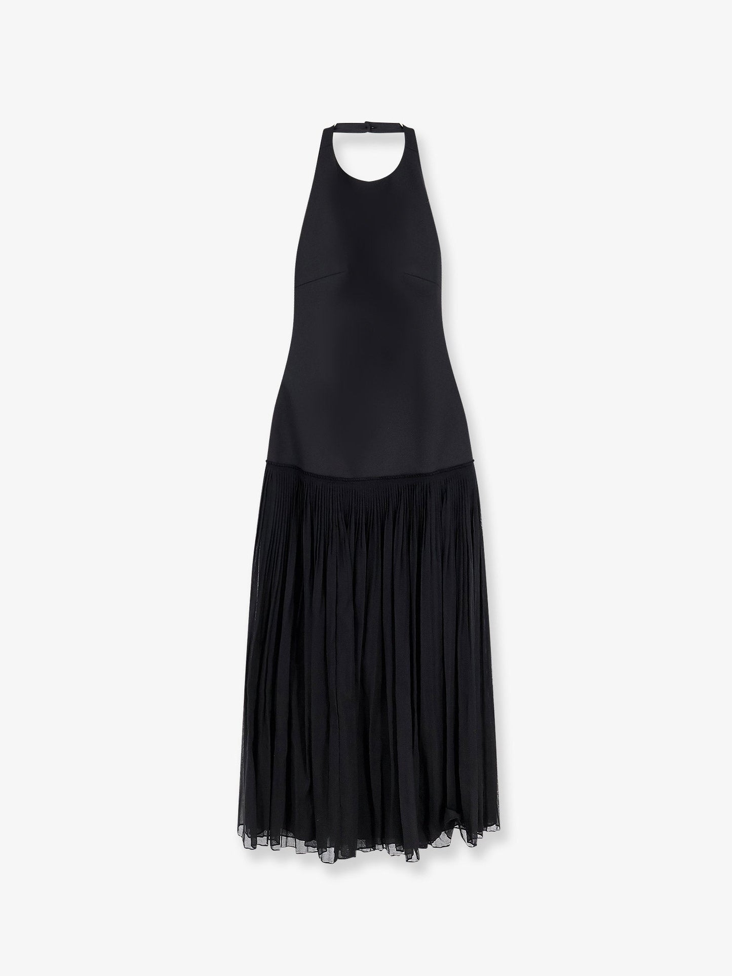 Dress Pleated Long Black