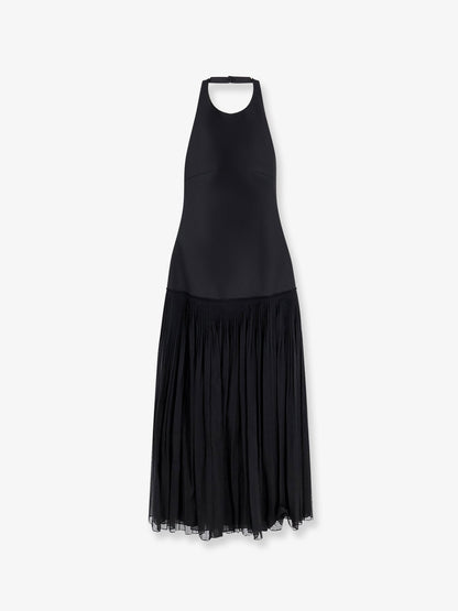 Dress Pleated Long Black