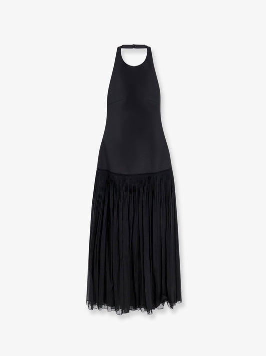 Dress Pleated Long Black