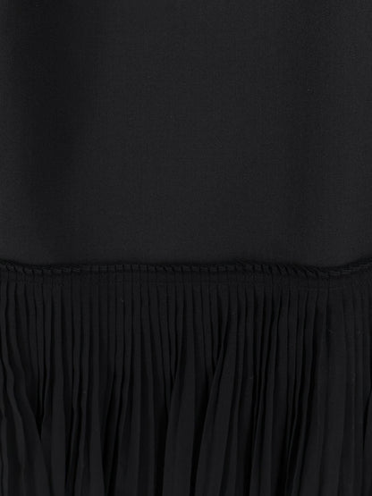 Dress Pleated Long Black