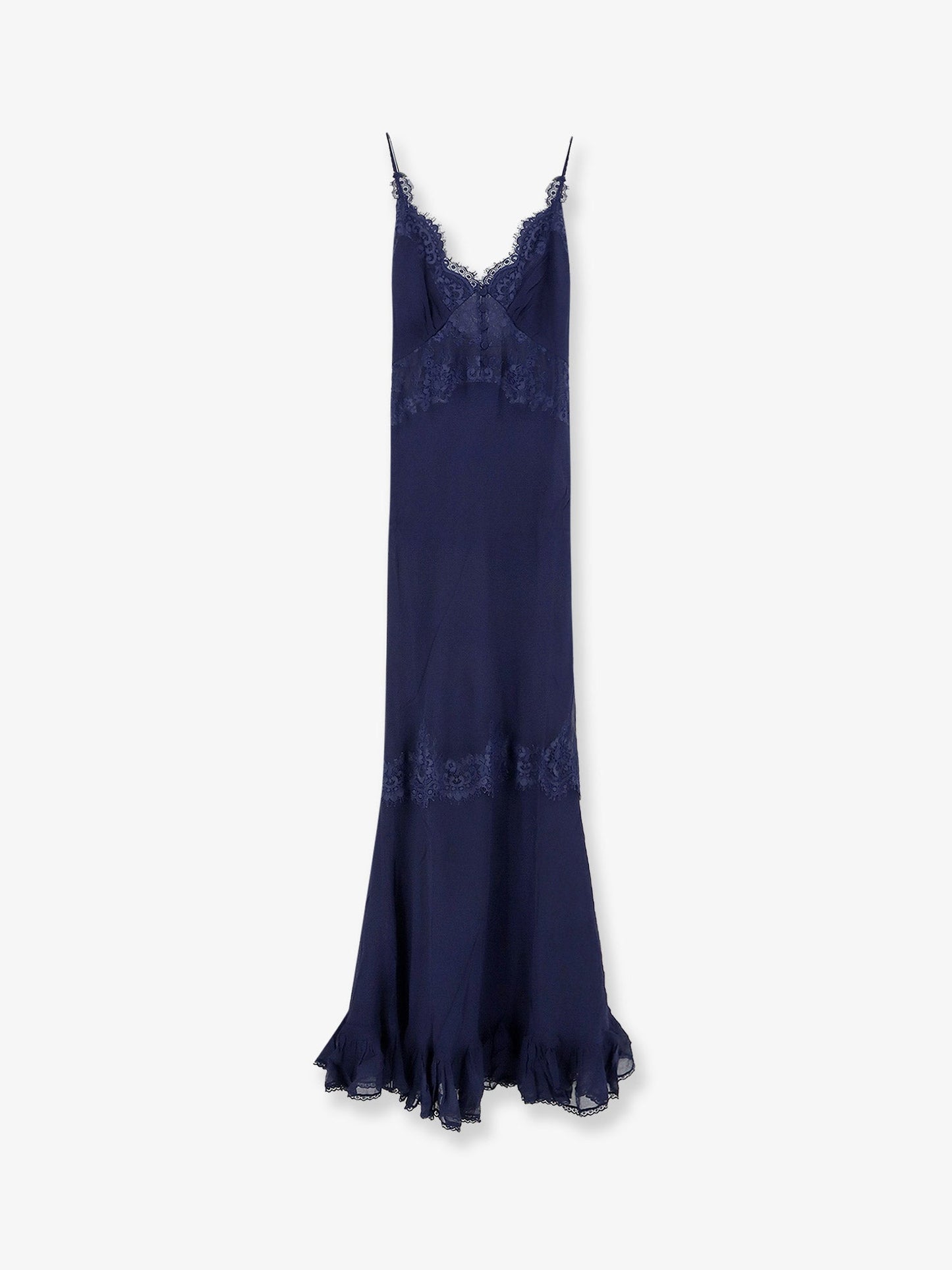 Dress Georgette Maxi Blue