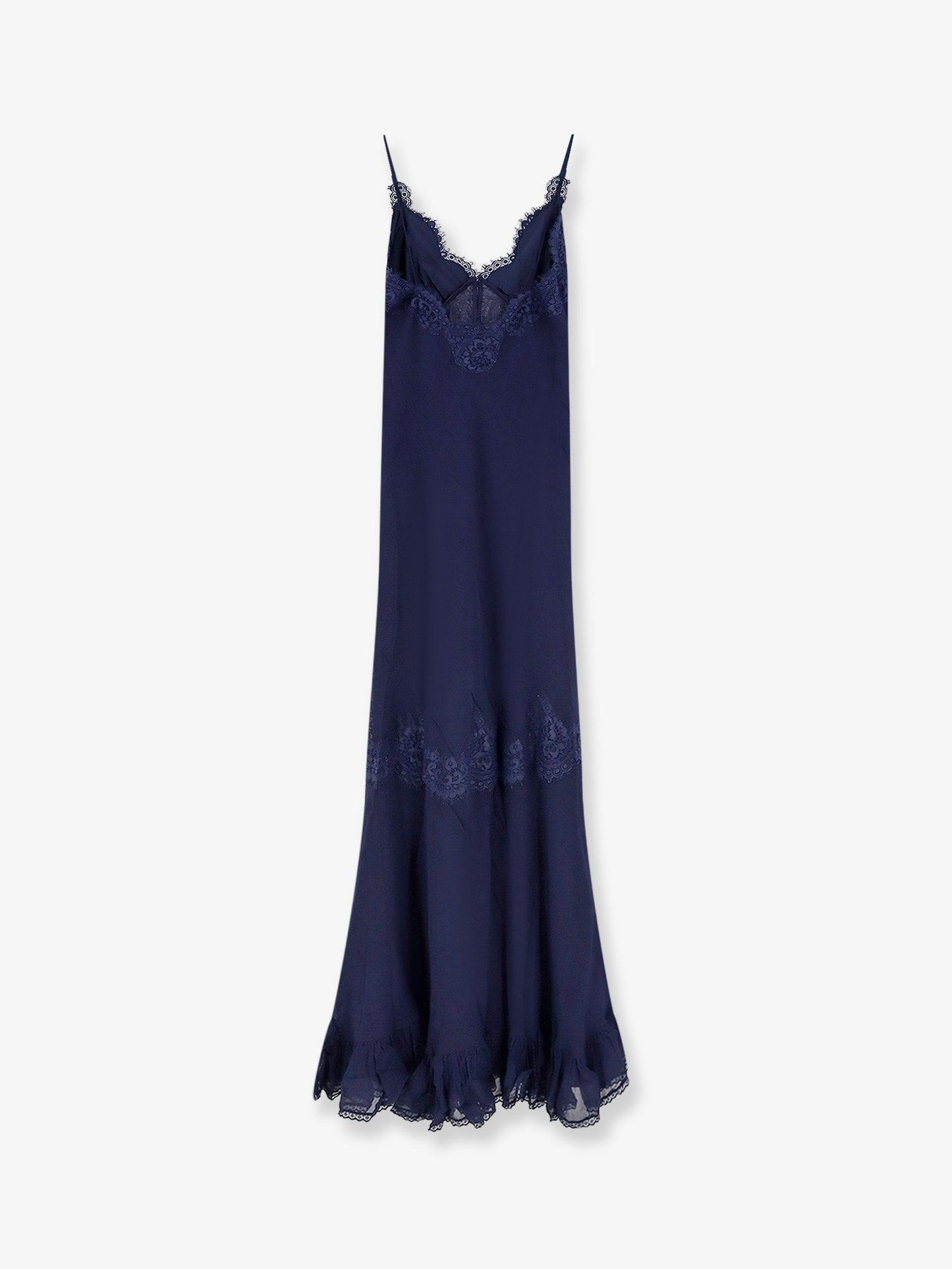 Dress Georgette Maxi Blue