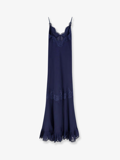 Dress Georgette Maxi Blue