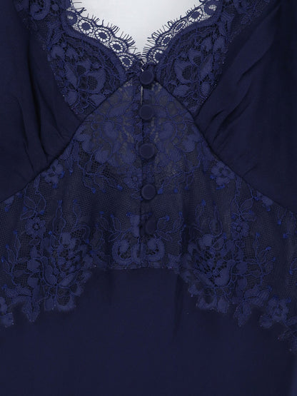 Dress Georgette Maxi Blue