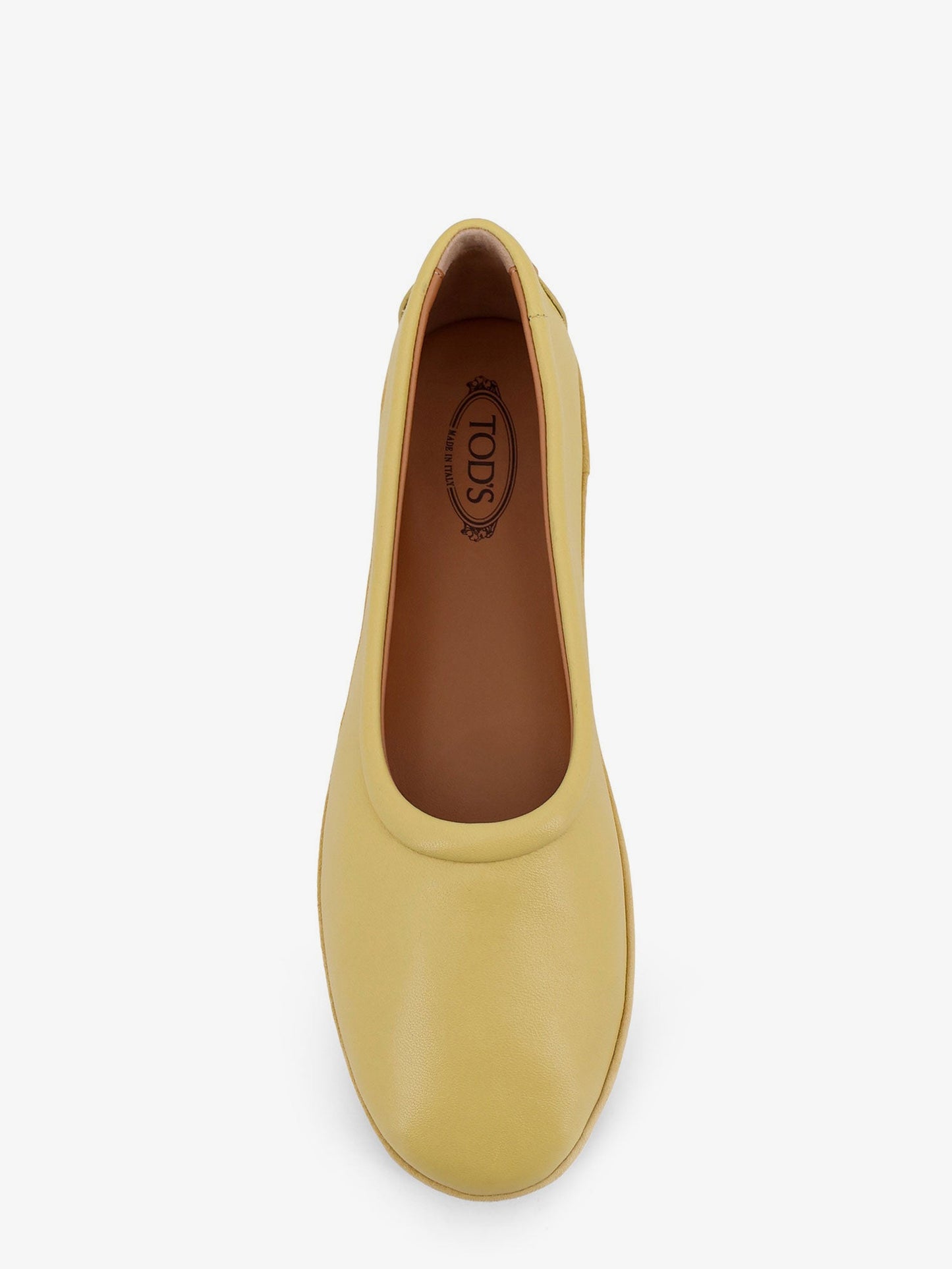 Leather Ballerina With Gomminos Detail