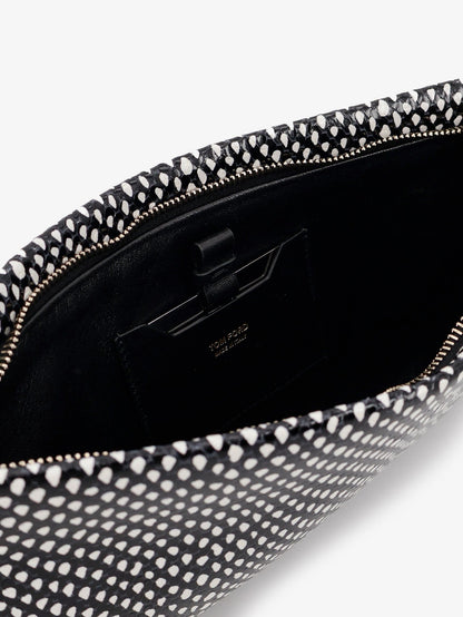 Clutch Bag Aura Leather Black