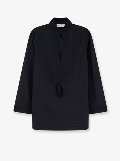 Tunic Shirt Cotton Black