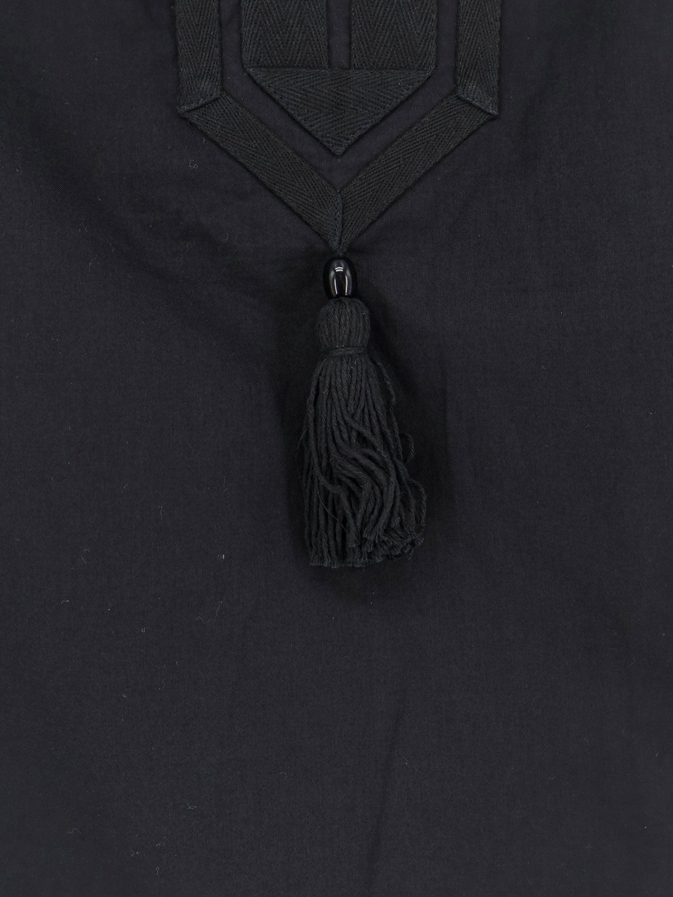 Tunic Shirt Cotton Black