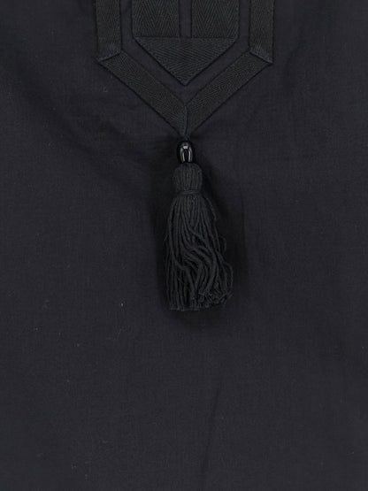 Tunic Shirt Cotton Black