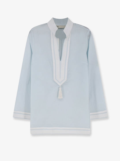 Cotton Tunic Shirt Blue