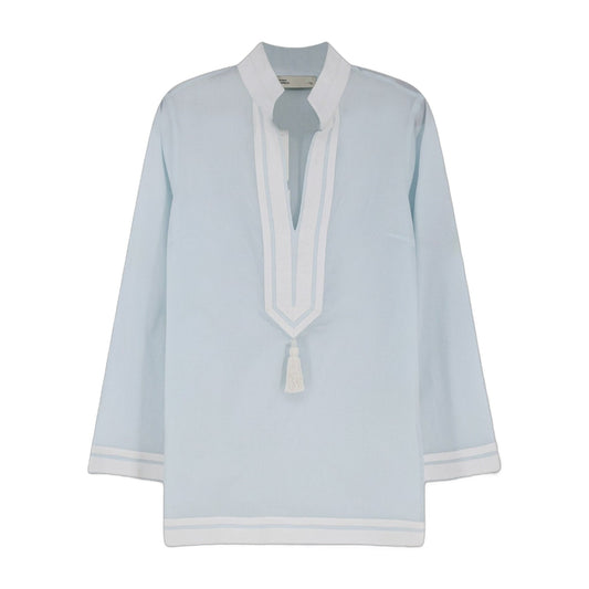 Cotton Tunic Shirt Blue