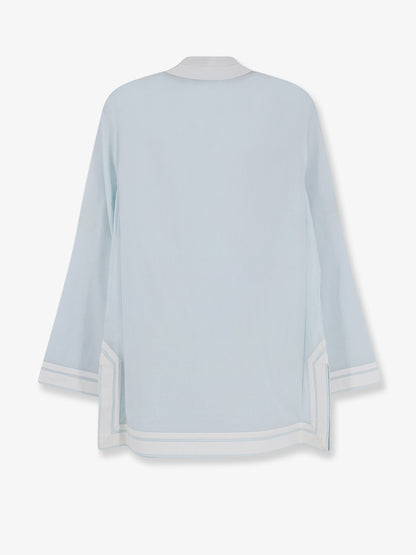 Cotton Tunic Shirt Blue