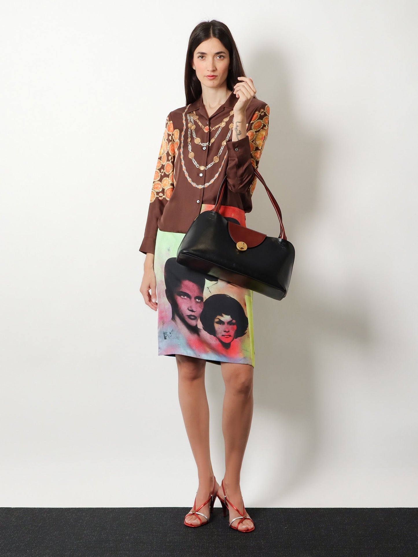 Shoulder Bag Vivian Leather Black
