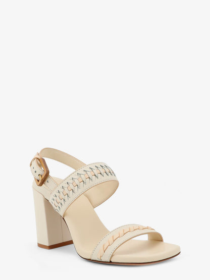 Sandals Alchemy 85 Beige Leather