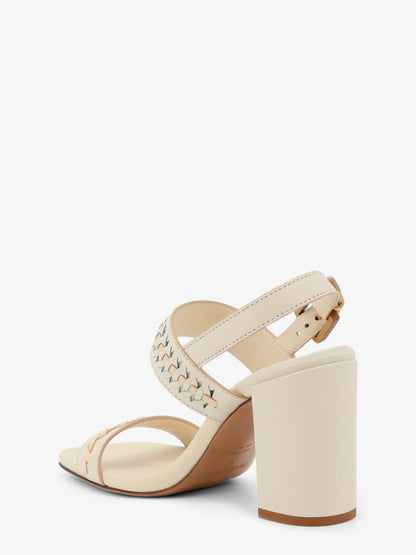 Sandals Alchemy 85 Beige Leather