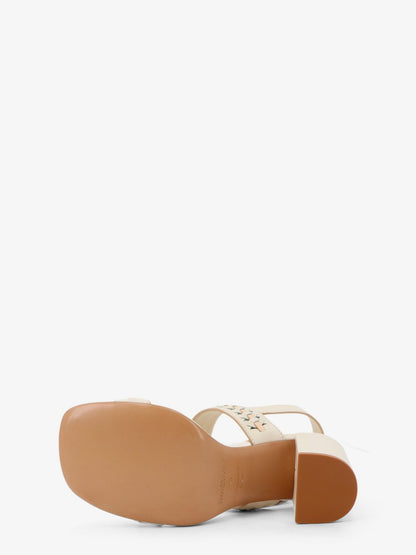 Sandals Alchemy 85 Beige Leather