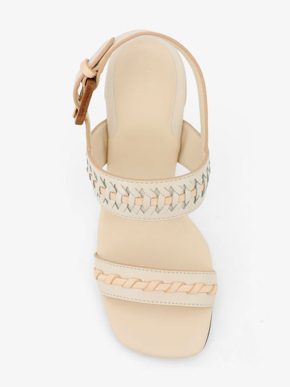 Sandals Alchemy 85 Beige Leather