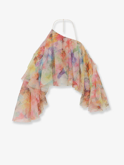 Top Luna Fanned Multicolour