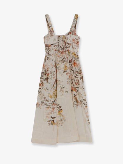 Dress Luna Linen Midi Beige