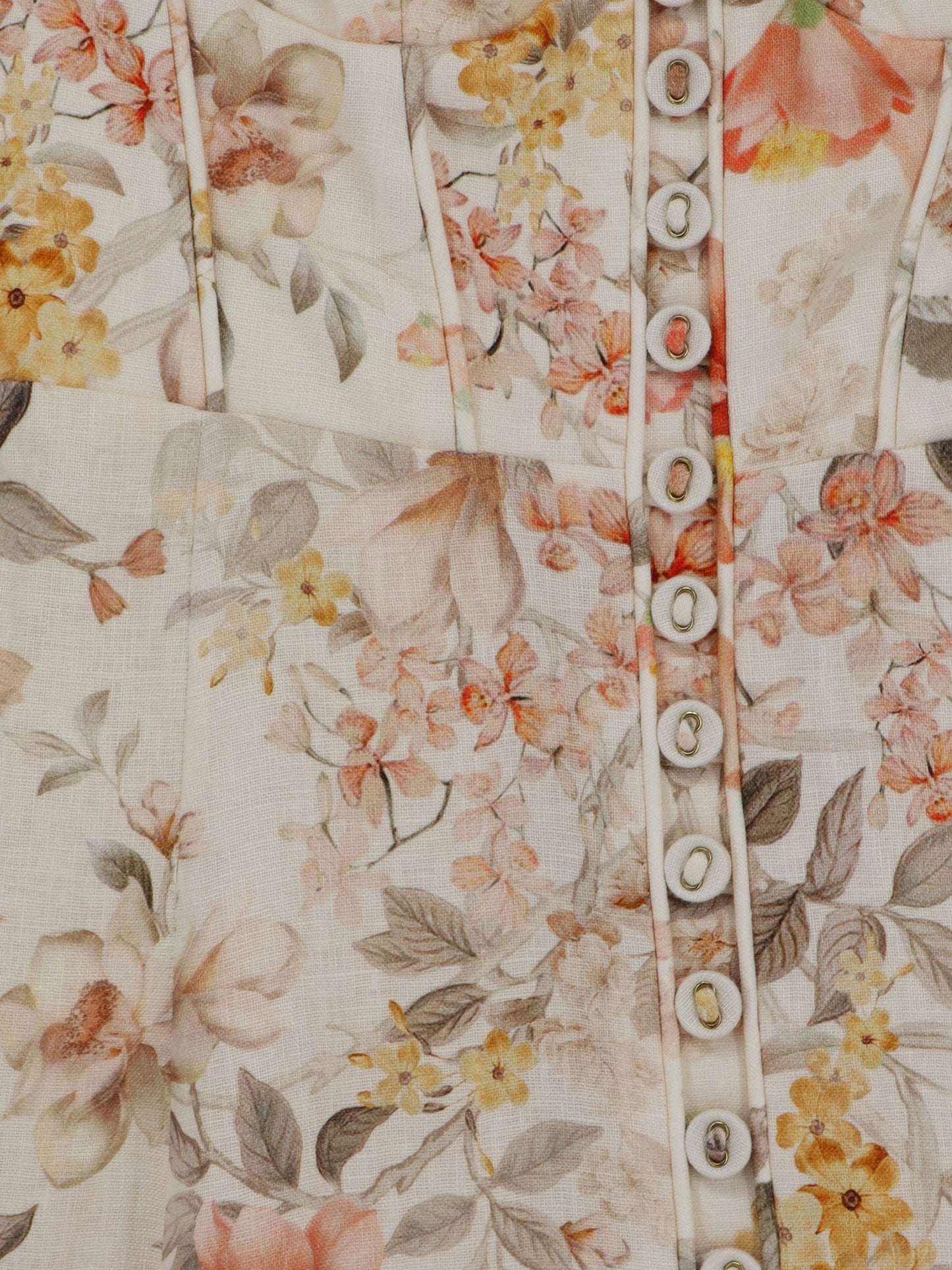 Dress Luna Linen Midi Beige