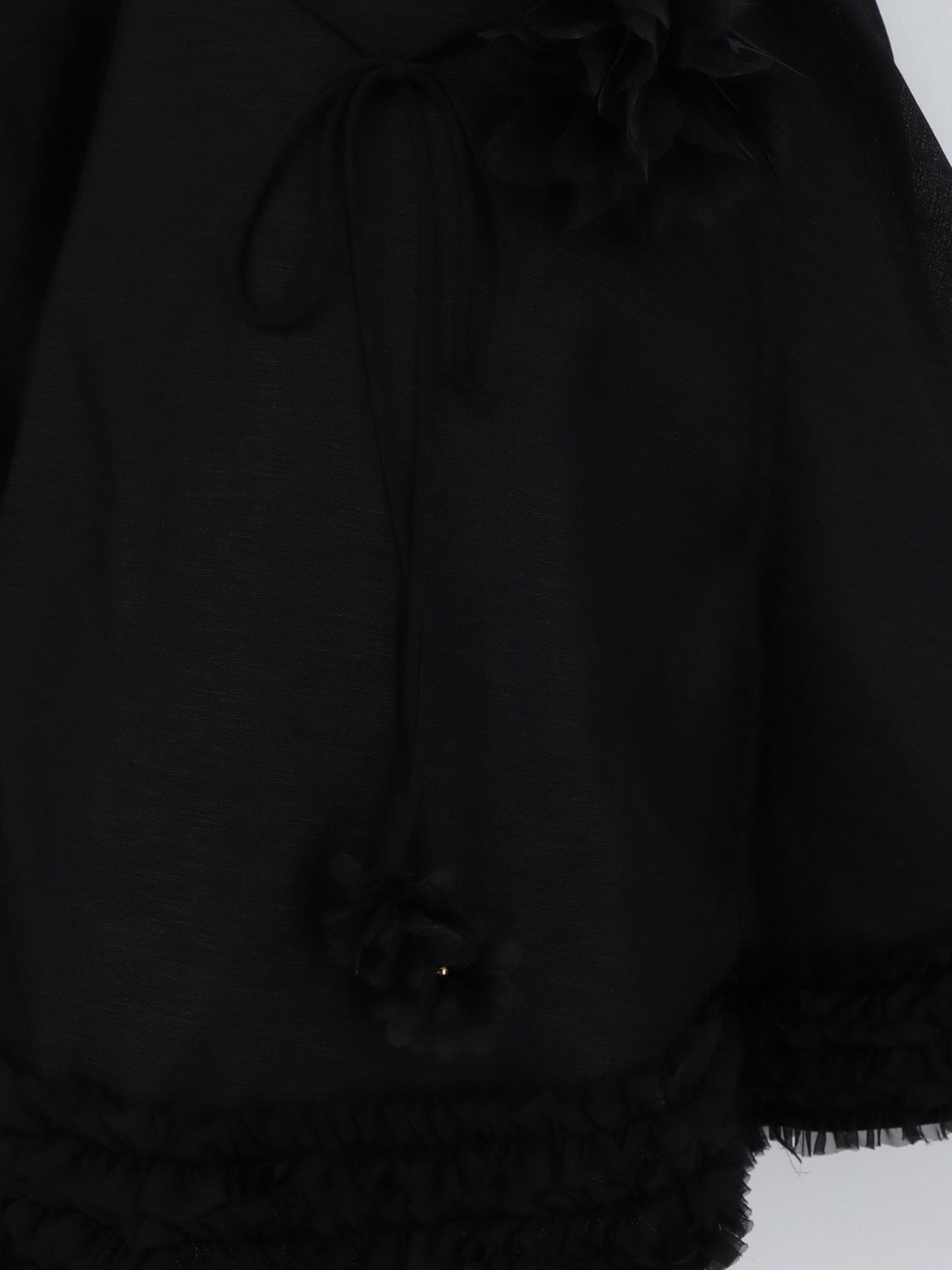 Mini Dress Luna Linen-Silk Black