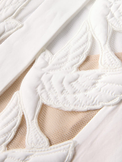 Shirt Luna Applique White