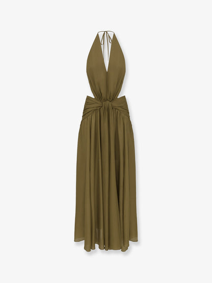 Dress Indra Silk Green
