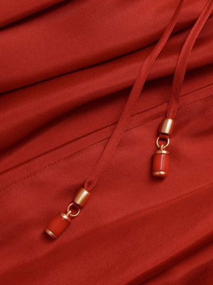 Dress Indra Silk Red