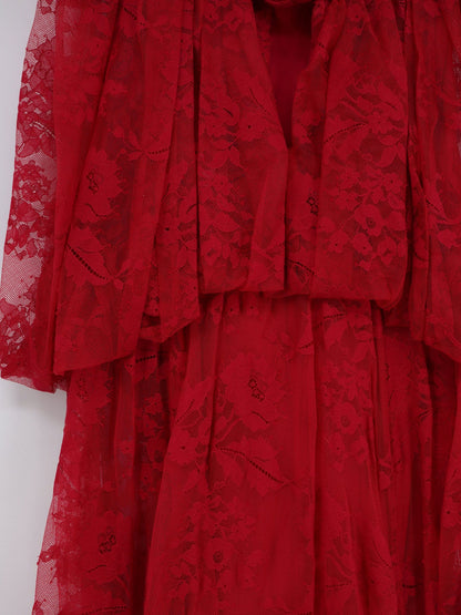 Dress Luna Lace Red