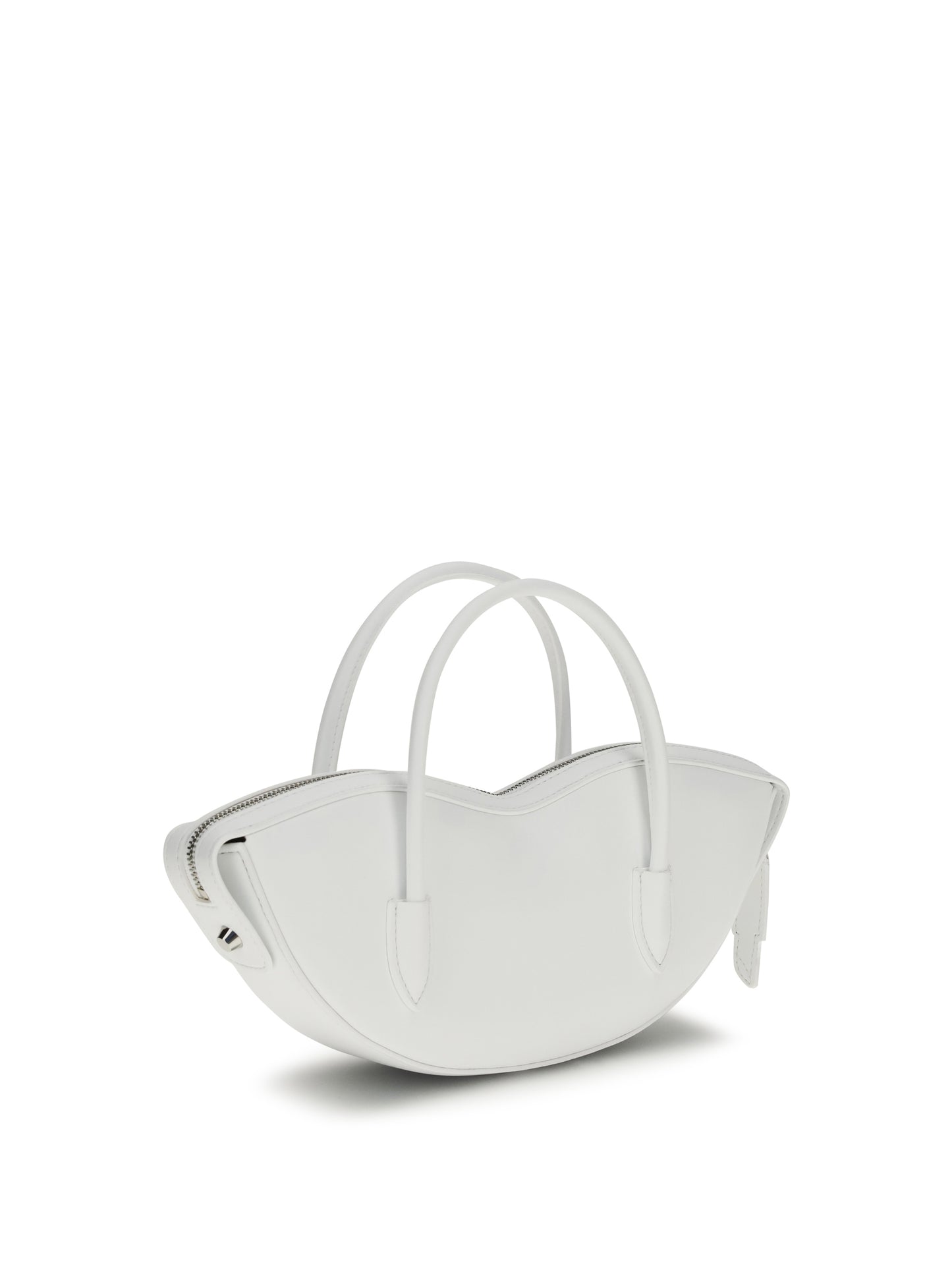 Shoulder Bag Mini Lips White Calf Leather