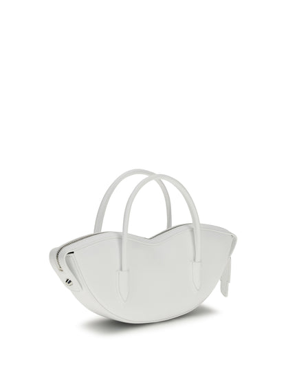 Shoulder Bag Mini Lips White Calf Leather