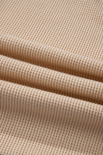 Threaded Pear Evelynn Waffle Knit Collared PLUS Top