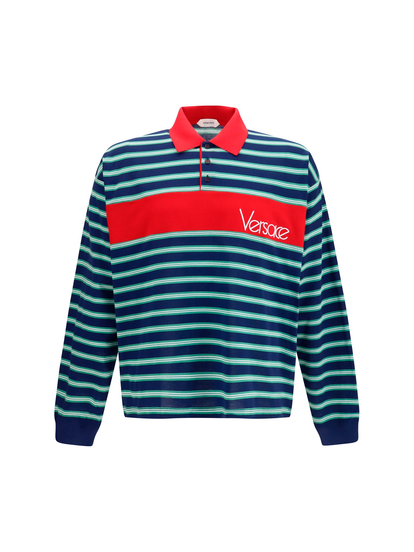 Polo Shirt Ink/Grass Green/White