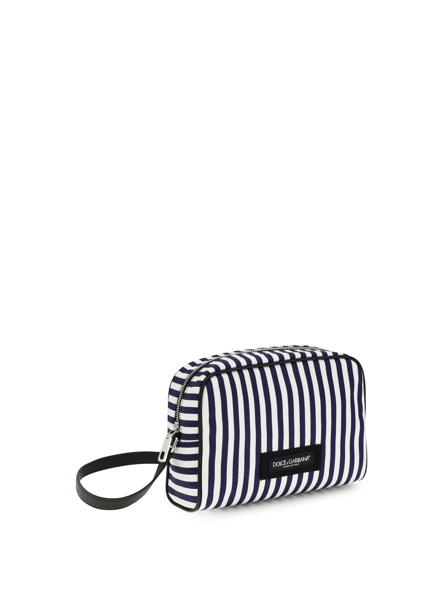 Handbag Striped Poplin White/Blue